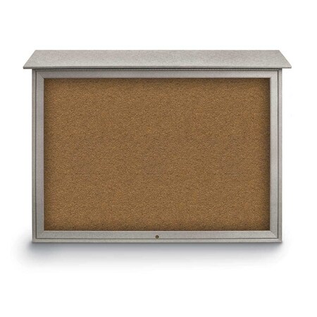 United Visual Products Indoor Enclosed Combo Board, 42"x32", White Frame/Burgundy & Burgundy UVCB4232W-BURGUN-DBURGU